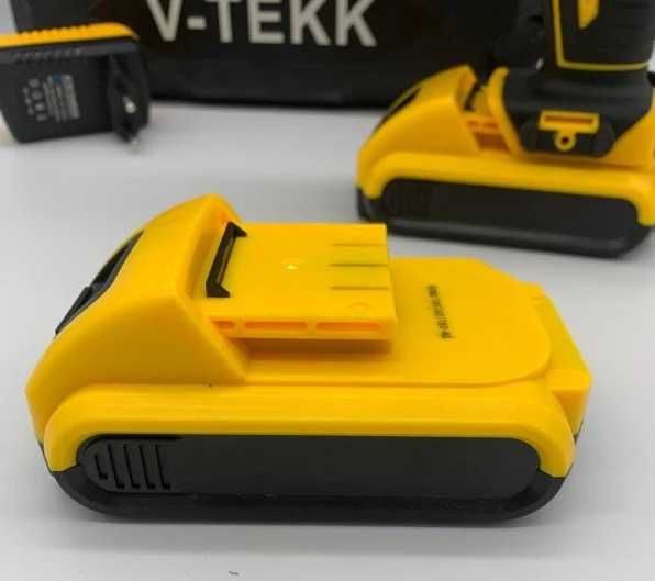 Дрель-шуруповерт аккумуляторный V-TEKK с насадками, 48V, 2 АКБ в кейсе