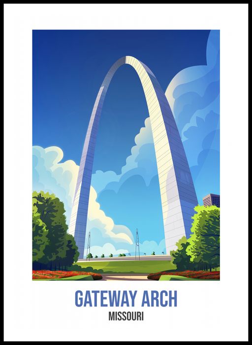 Plakat 59,4x84,1cm Gateway Arch