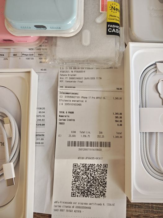 iPhone 17 Pro 6.3"256GB Azul/Silver Seminovo C/Garantia Aceito Retomas