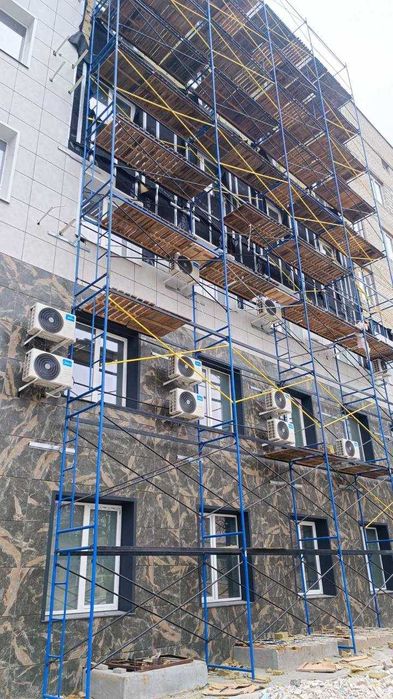 Леса строительные рамные, риштування, риштовка, вышка тура на колесах