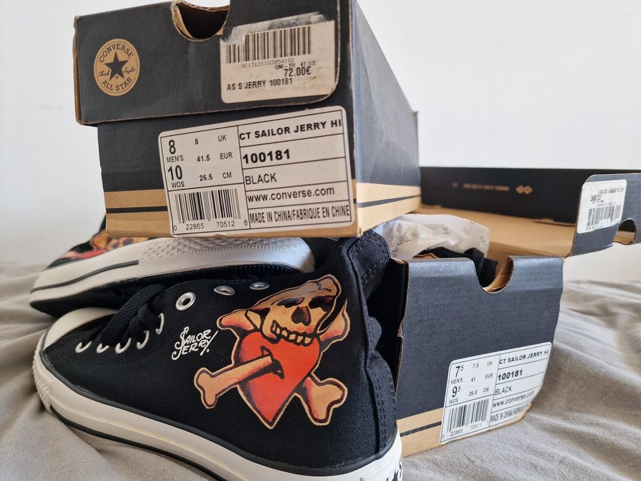 Sapatlhas All Star edição Sailor Jerry