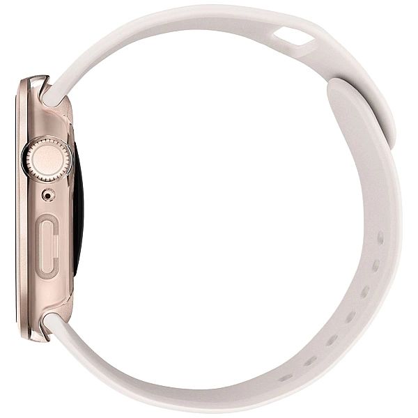 Etui ze szkłem hartowanym UNIQ Voute na Apple Watch 10/46 mm - różowo-