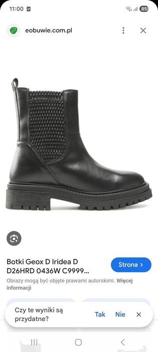 Nowe Geox Iridea botki sztyblety r. 35 skóra