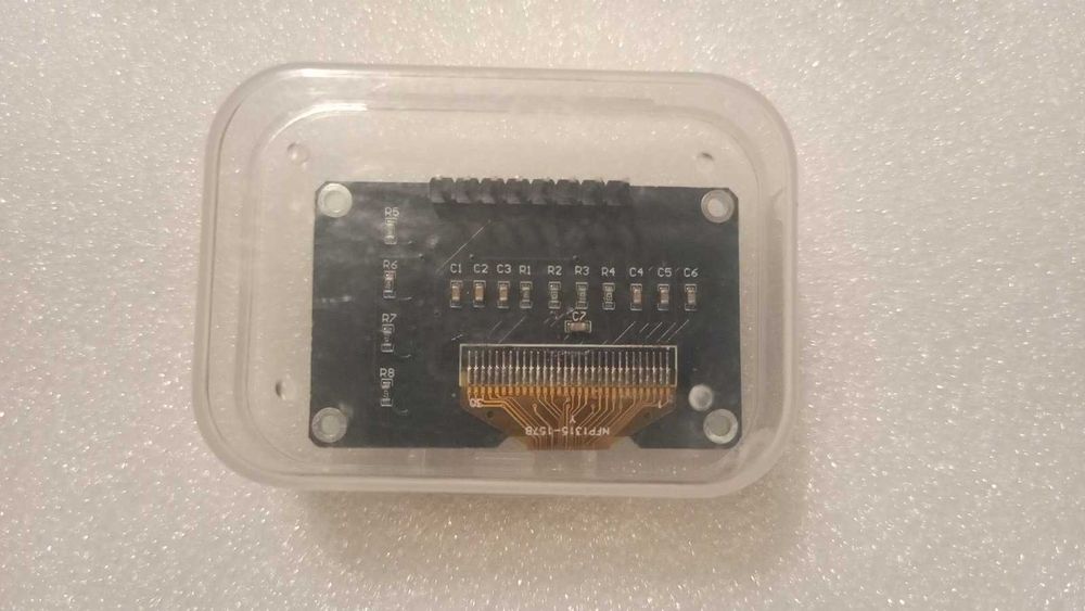 OLED 0,96" 128x64 SSD1315 монохромный дисплей на плате + 4 кнопки