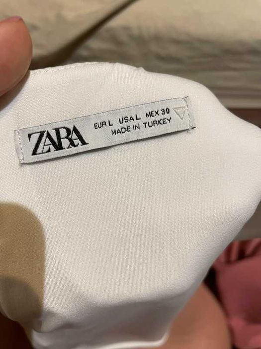 Top Zara damski biały rozmiar L