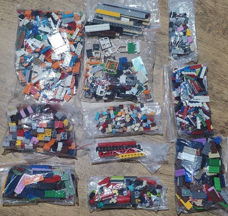 Лего пластини від 3*3, сортовані деталі