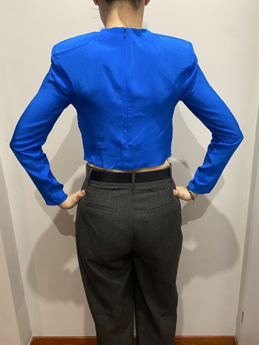 Nowa bluzka zara 34/xs chaber chabrowa wiskoza