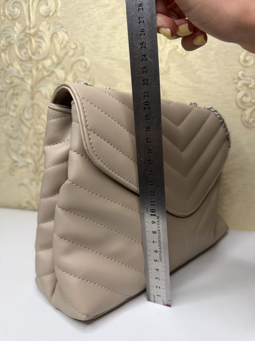 Бежева жіноча сумка кросс-боді (cross-body) — нова