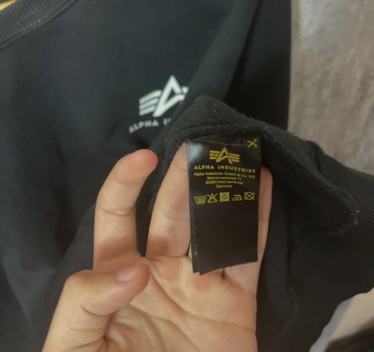 свитшот alpha industrial