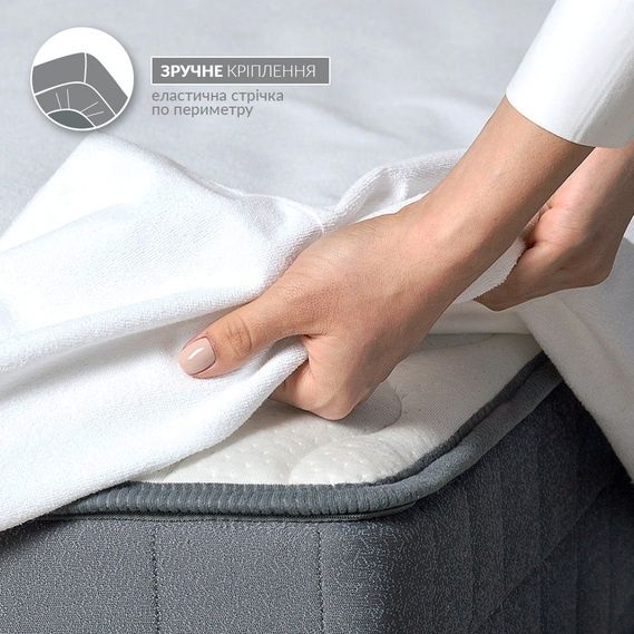 АкваСтоп готельний наматрацник. 100% бавовна махра.Дихаючі.Фабричні.