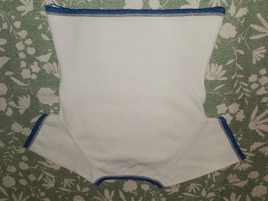 Crop top Sisley vintage-Malha que estica