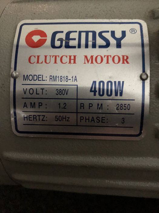 Электродвигател Gemsy fdm 380v промышленой швейной машинки 400w мотор
