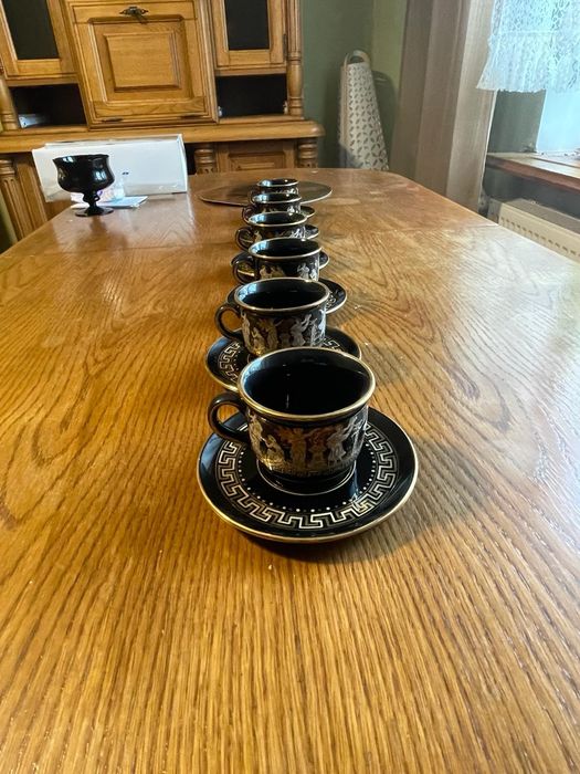 Filiżanki do kawy pozłacane hand made