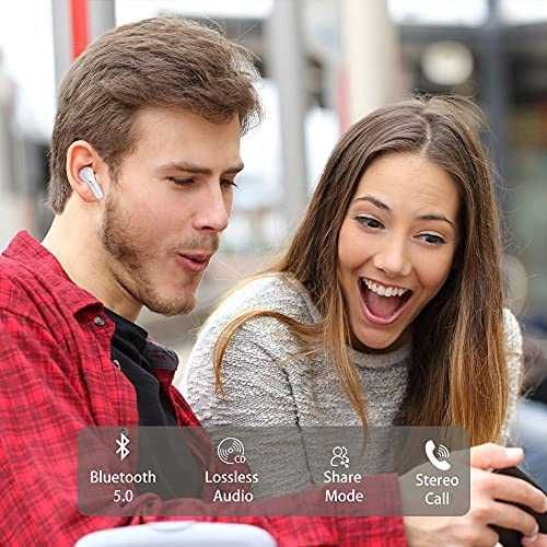 Bluetooth 5.0 Wireless In-Ear Headphones, IP7, USB-C, Charging Case64283965963907121