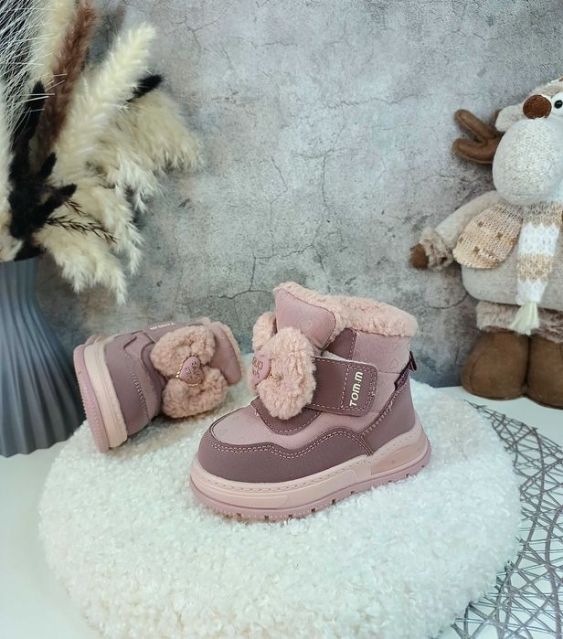Дитячі зимові черевики чоботи Томм для дівчинки 22 23 24 25 26 27 28