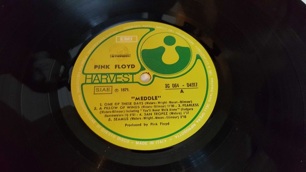 winyl Pink Floyd Meddle oryginał 1 press EMI Hervest 1971 r