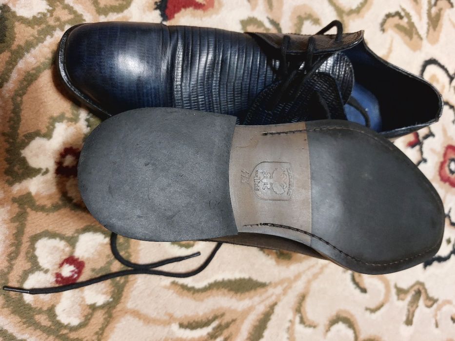 Туфли мужские кожаные и лаковые, в отл состоянии