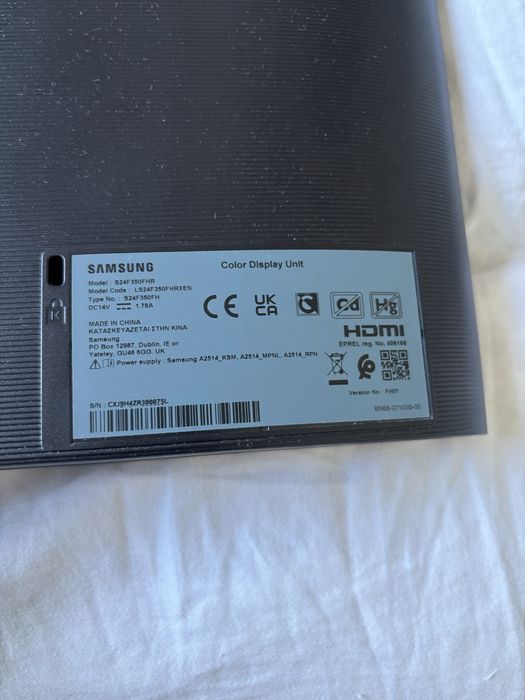 Monitor Samsung S24F350FHR 60hz