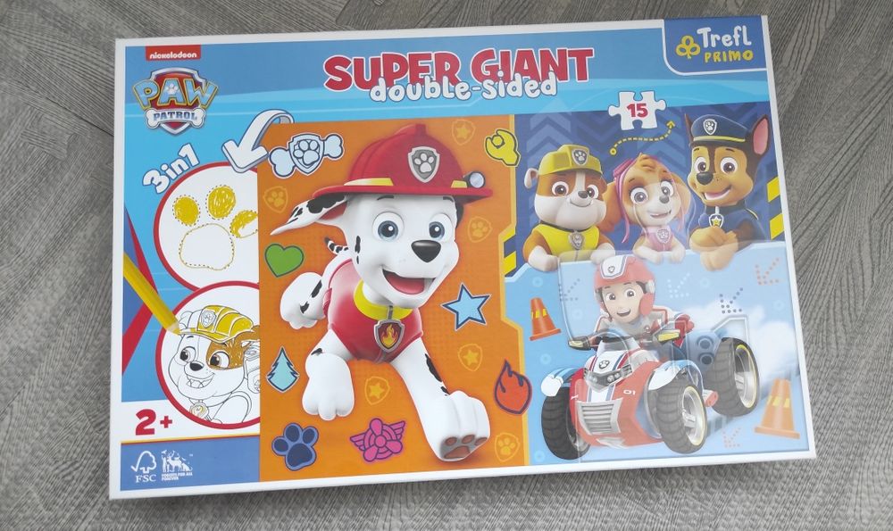 Пазли розмальовка Щенячий патруль