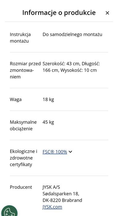 Regał 5 półek jasnodębowy+czarny