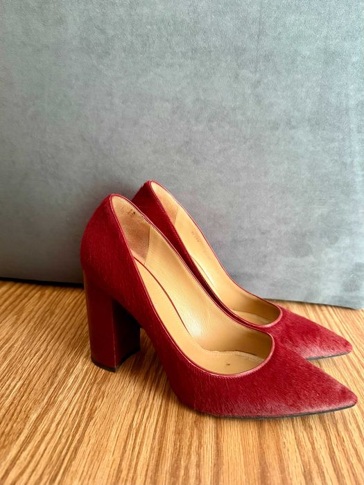 Туфлі Bally, оригінал, з натуральної шкіри та хутра pony hair