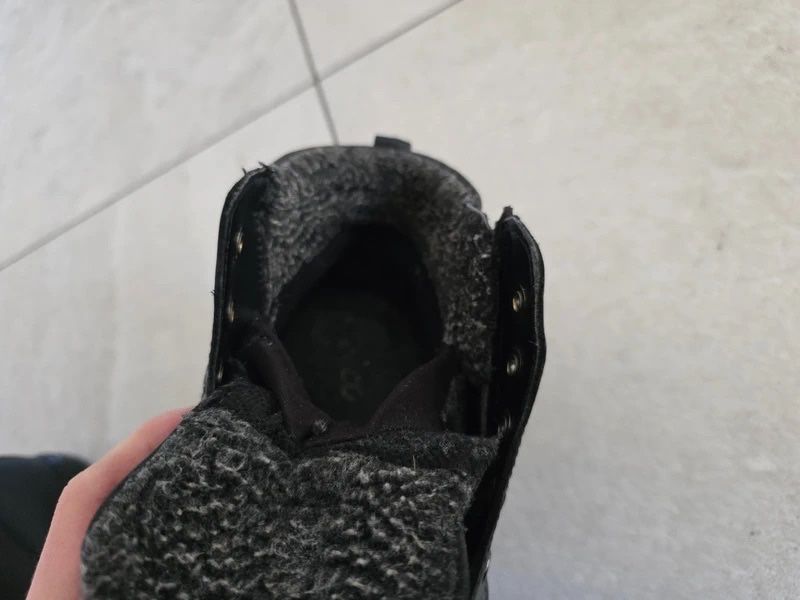 Ecco buty ocieplane zimowe za kostkę rozm. 39 gore-tex skórzane