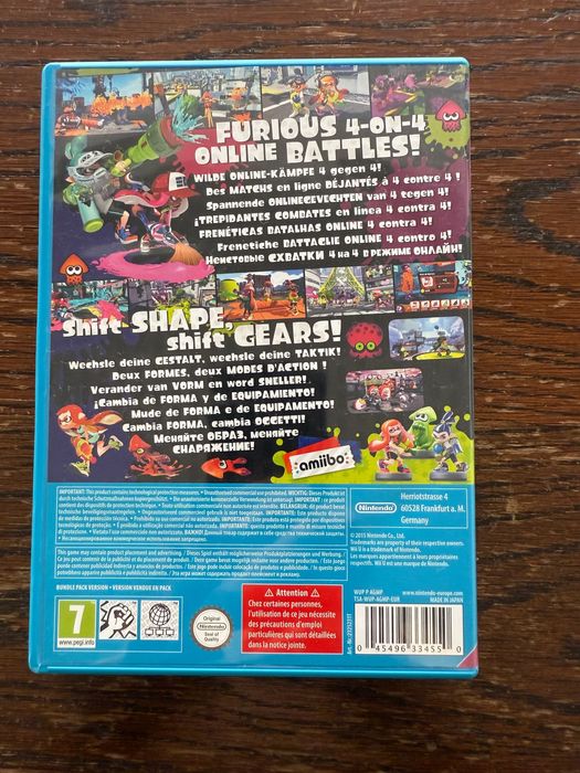 Jogo Wii U - Splatoon