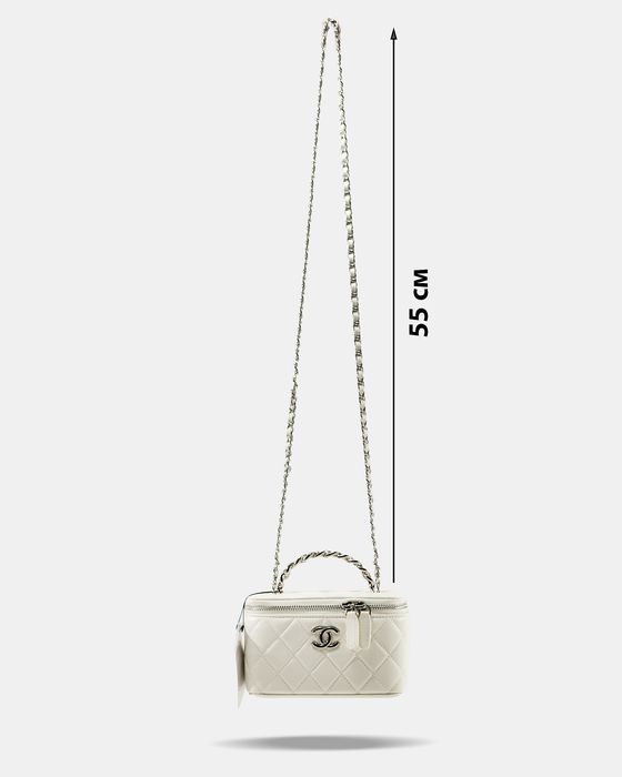 Сумка Chanel / сумочка шанель біла молочна