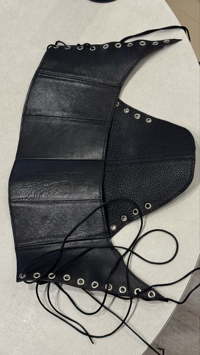 Шкіряний корсет з чокером, український бренд Di Togs