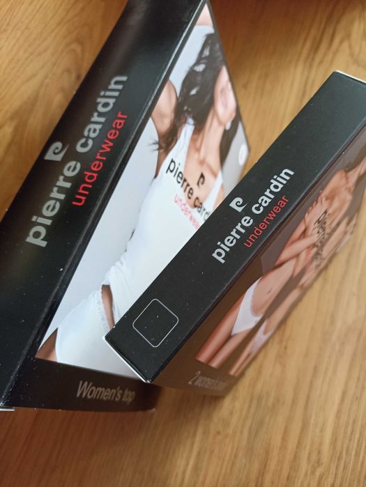 Komplet bielizna damska Pierre Cardin top koszulka figi majtki 95%