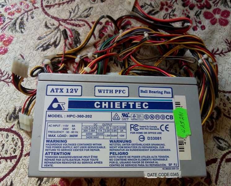 Блок питания Chieftec HPC-360-202 360W