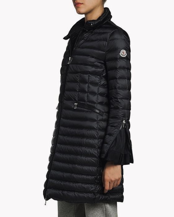 Moncler подовжений жіночий стильний демісезонний пуховик пальто XS-S