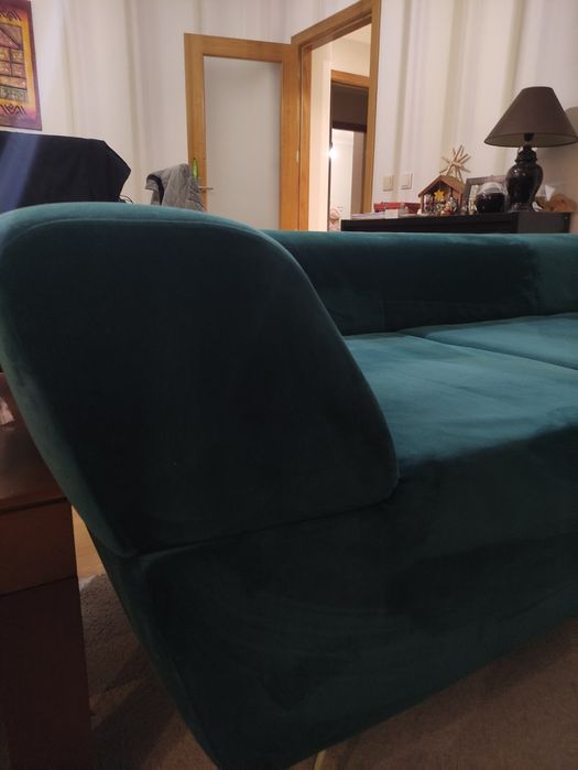 Sofá Verde Jade 3 lugares