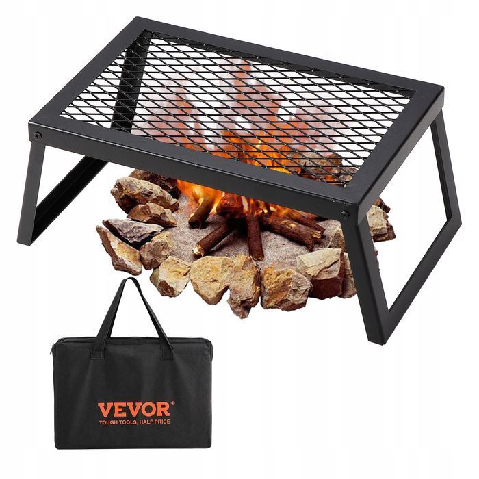 VEVOR składany grill węglowy stołowy 458X305X205MM mocny na kemping