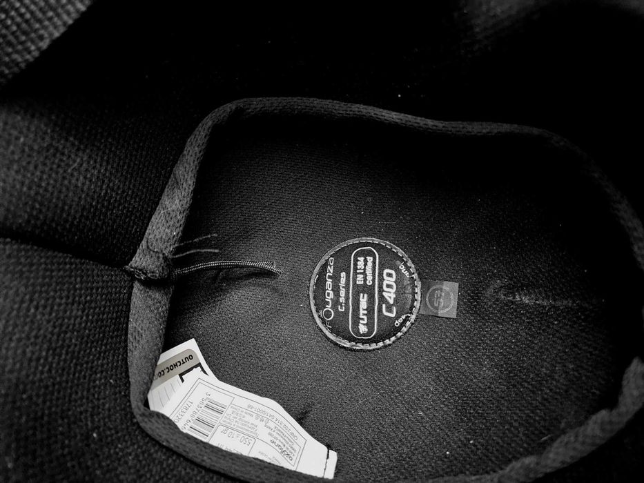 Capacete de equitação novo, em veludo - Fouganza C400 - Tam: 57