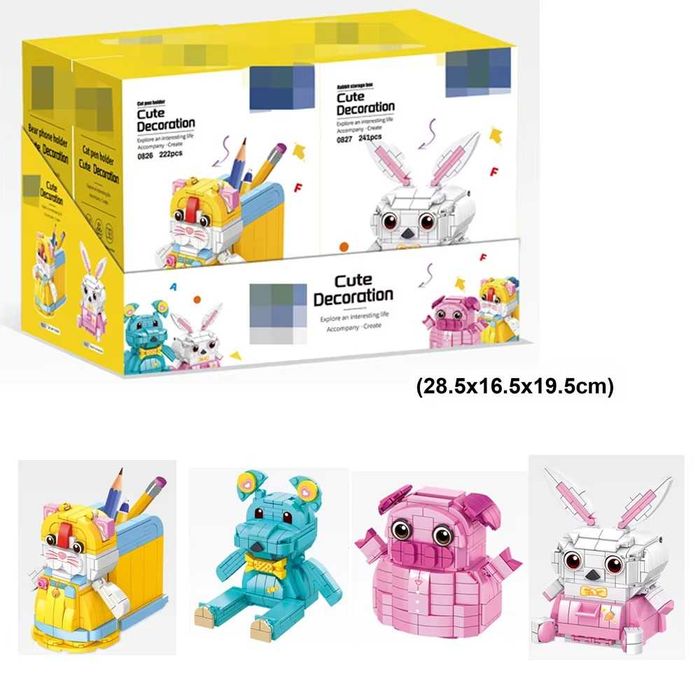 Nowe klocki konstrukcyjne Królik Szkatułka 241 elementów nie lego