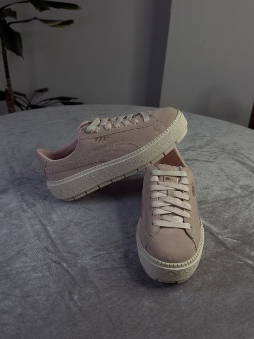 Ténis Puma Suede Plataform Trace Rosa