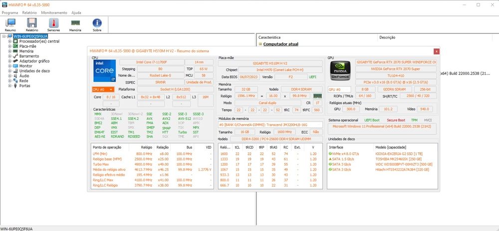 Pc gaming ( i7 11700f e 2070super)