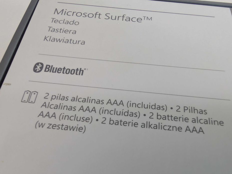Teclado Microsoft Surface Bluetooth – Como Novo (PT)