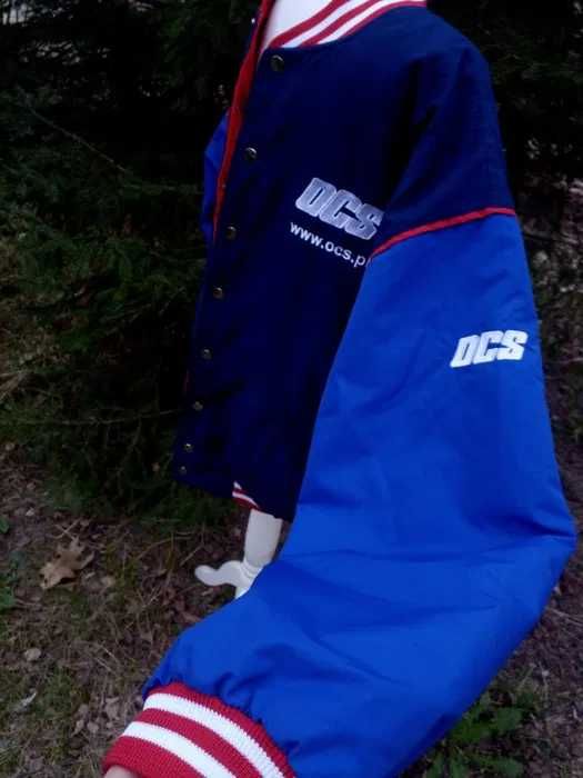 Nowa kurtka bejsbolówka bomberka granatowa czerwona sportowa L XL