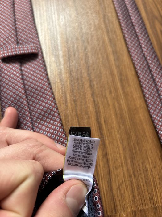 Коричневий вузький галстук краватка Marks & Spencer