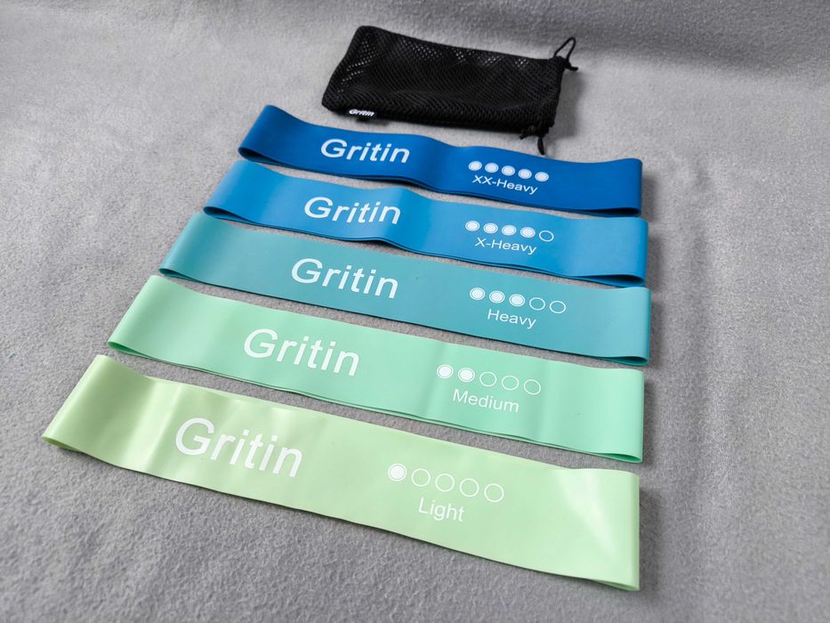 Резинки для фитнеса набор GRITIN 5 шт