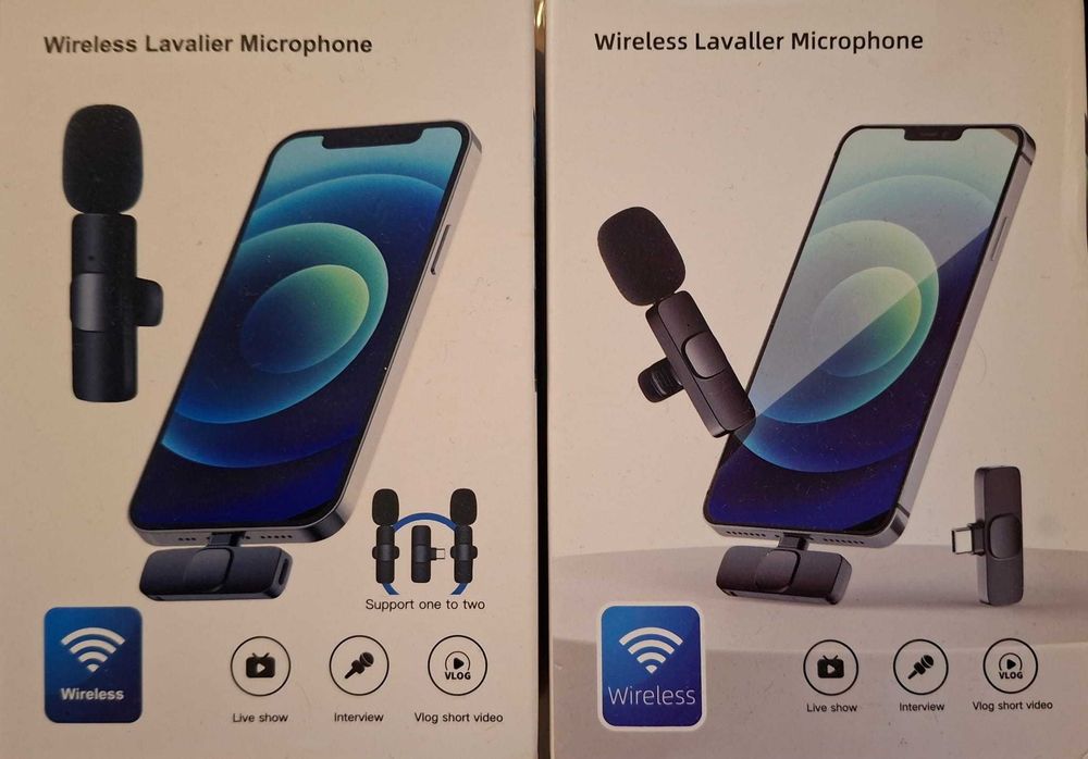 Microfones de lapela