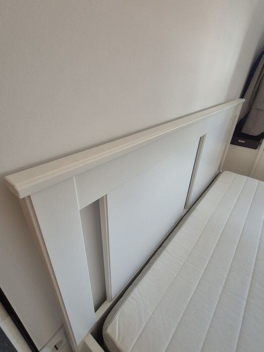 Cama IKEA SONGESAND 140x200 + 4 Gavetas + Colchão HAFSLO