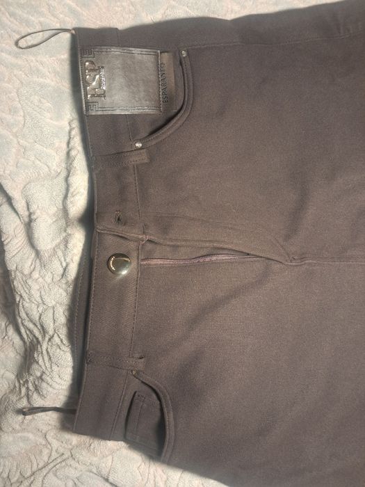 Замшева спідниця XL коричнева міді