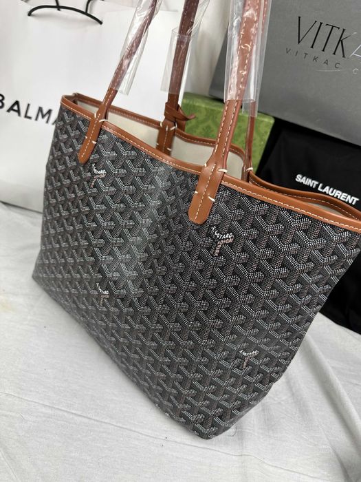 Torba biznesowa komplet Torebka damska Goyard Paris monogram cz-br