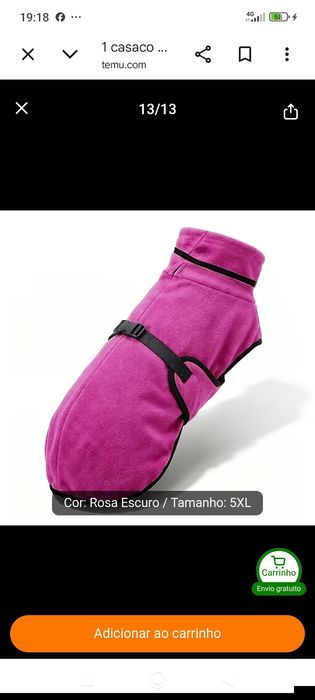 Capa inverno para cão grande
