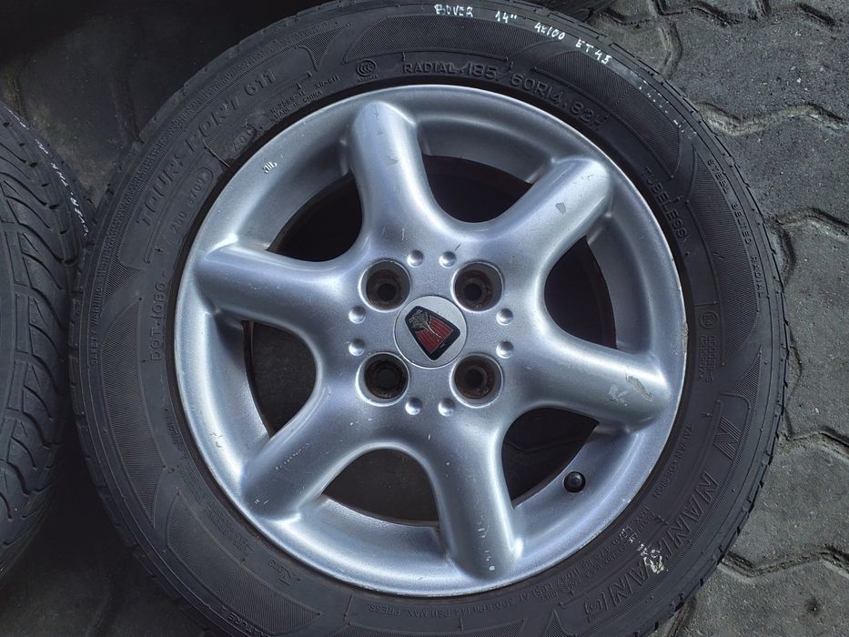 Jantes Rover R14 Com Pneus 185/60 Furação 4X100