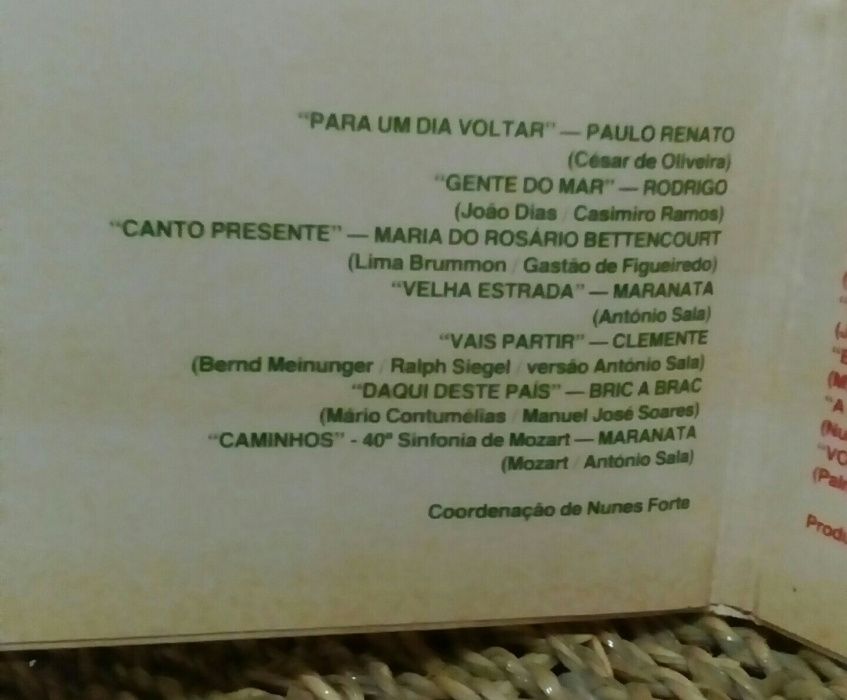 LP Portugal meu país, 1 congresso das Comunidades Portuguesas 1981