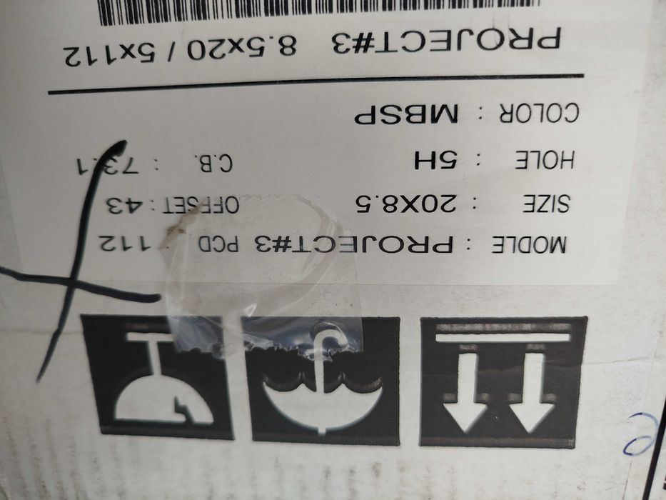 A828#Alufelgi Nowe 20" 5x112 Et 43 8,5J Baracuda Vw Skoda Audi Seat